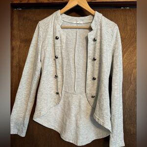 Maurice’s Women’s gray cotton military jacket, size small, like new